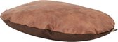 Kussen snooze lederbruin 52x35cm s