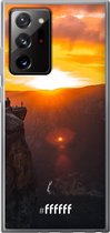 6F hoesje - geschikt voor Samsung Galaxy Note 20 Ultra -  Transparant TPU Case - Rock Formation Sunset #ffffff