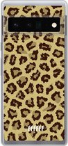 6F hoesje - geschikt voor Google Pixel 6 Pro -  Transparant TPU Case - Jaguar Print #ffffff