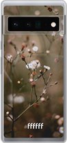 6F hoesje - geschikt voor Google Pixel 6 Pro -  Transparant TPU Case - Flower Buds #ffffff