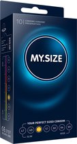 MY.SIZE Pro 53 mm Condooms - 10 stuks - Glijmiddel - Condooms - Vibrator - Penis - Buttplug - Sexy - Tril ei - Erotische - Man - Vrouw - Heren - Dames
