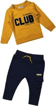 Dirkje - Joggingset - Climbing Club - Geel - Boys - Maat 80