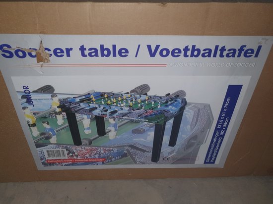 Afbeelding van het spel Voetbaltafel - tafelvoetbal -120x61x79 cm