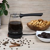 MARTA MT-2140 Elektrisch Turkse koffiezetapparaat|600W|0.5L|black pearl