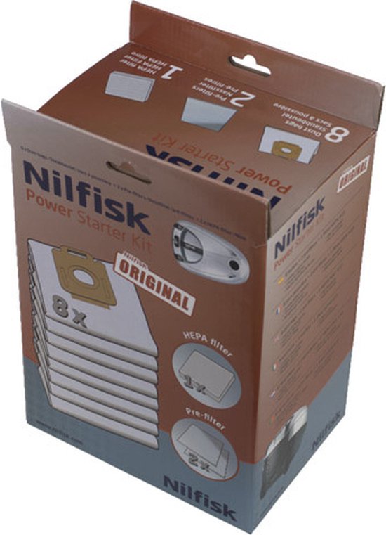 SELECT Starter-Kit für Nilfisk-Staubsauger 128389188 Handgriff, Düsen