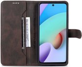 AZNS Xiaomi Redmi 10 Hoesje Wallet Book Case Kunstleer Bruin