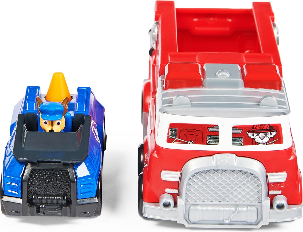 PAW Patrol True Metal Brandweerauto - Gegoten teamvoertuig met Chase-speelgoedvoertuig - schaal 1:55 — afbeelding 4