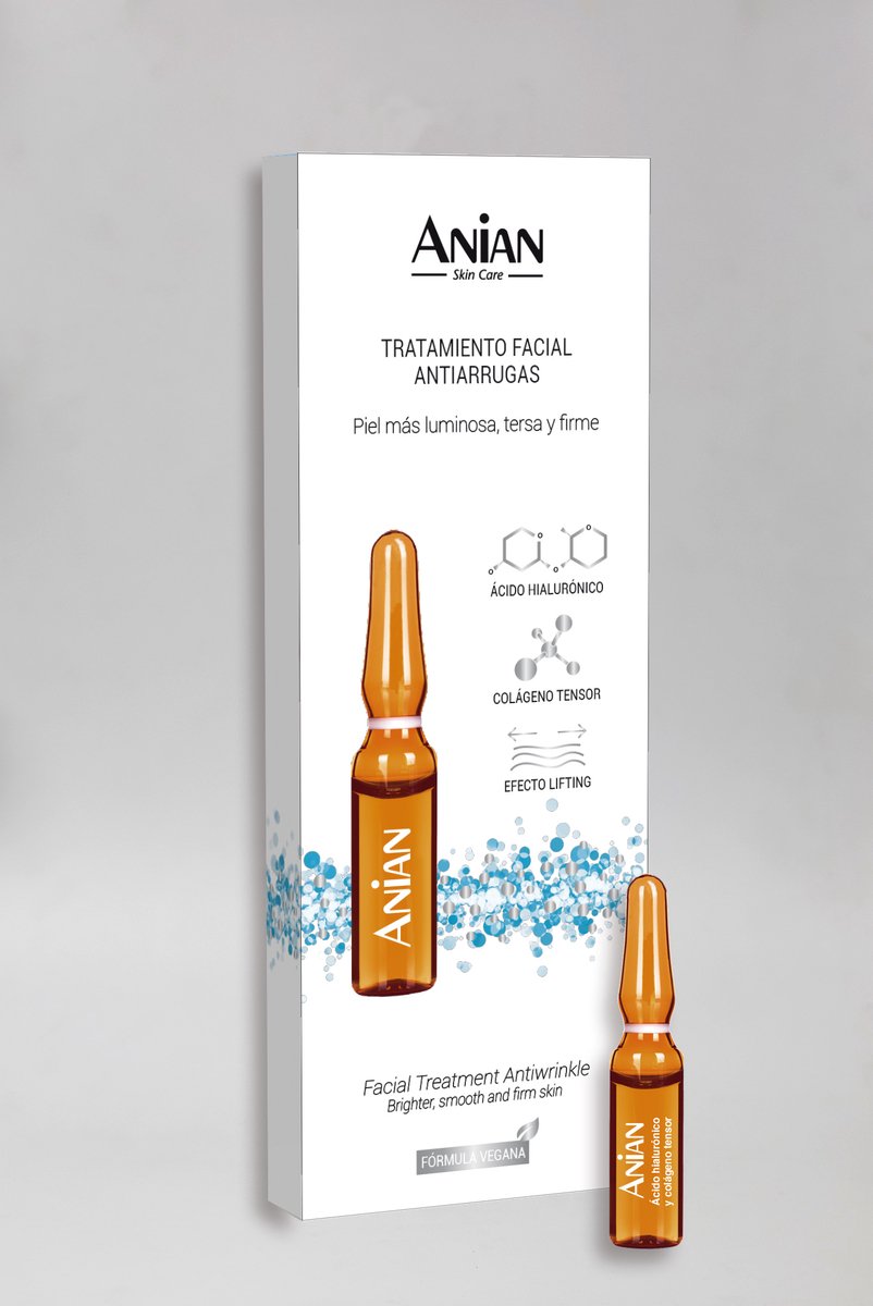 Ampullen met Lifting Effect Hyaluronic Acid Anian (7 uds)