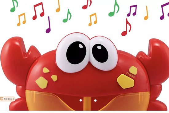 Bad Speelgoed - Bubbelmachine voor in bad  - Bubble Krab  - Bad Bellen Blaas Machine  - Rood - Speelgoed Cadeau