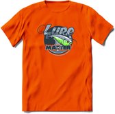 Vissen T-Shirt | Grappig Verjaardag Vis Hobby Cadeau Shirt | Dames - Heren - Unisex | Tshirt Hengelsport Kleding Kado - Oranje - L