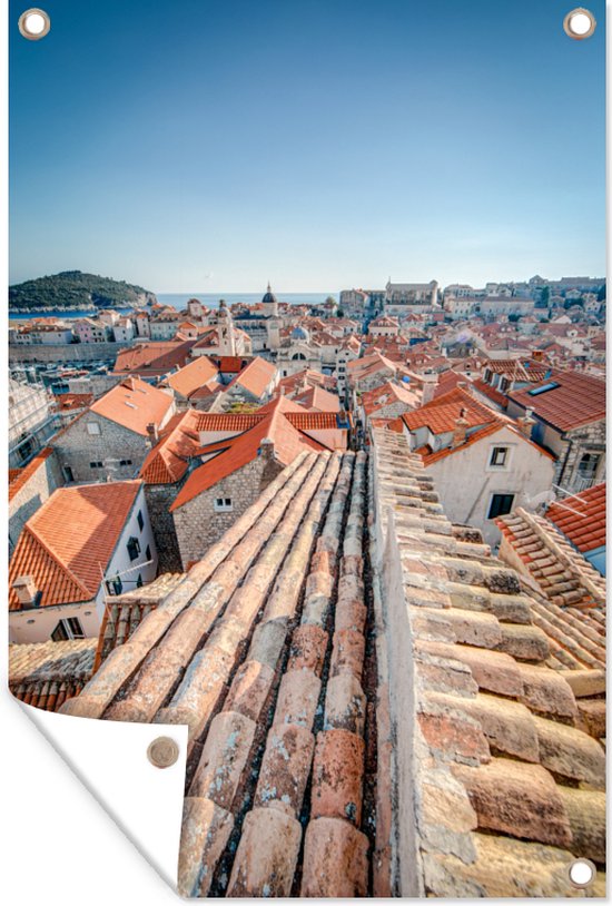 Tuinposters buiten Oude stad in Kroatië - 60x90 cm - Tuindoek - Buitenposter