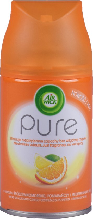 Air Wick Freshmatic Max Recharge - Parfum Mandarine Citron Vert - 6 X 250 Ml - Jusqu'à 70 Jours