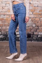 Broek Toxik3 hoge taille straight jeans