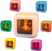 Alarmklok - LED wekker alarm, tijd, datum, dag en temperatuur