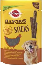 Pedigree Ranchos Sticks Hondensnacks - Kip - 10 x 60 gram