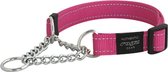 Rogz For Dogs Lumberjack Choker Hondenriem - 25 mm x 43-73 cm - Roze