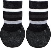 Trixie hondensokken anti-slip met rubberlaag rondom zwart (L 2 ST)