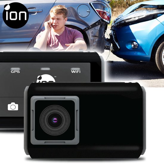 Originele Wifi iON Dash Cam | Auto Camera Recorder - | GPS Full HD 1296p |  Auto Dash Cam | bol.com