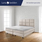 Luna Bedden - Boxspring Bella - 180x220 Compleet Beige 8vaks Bed