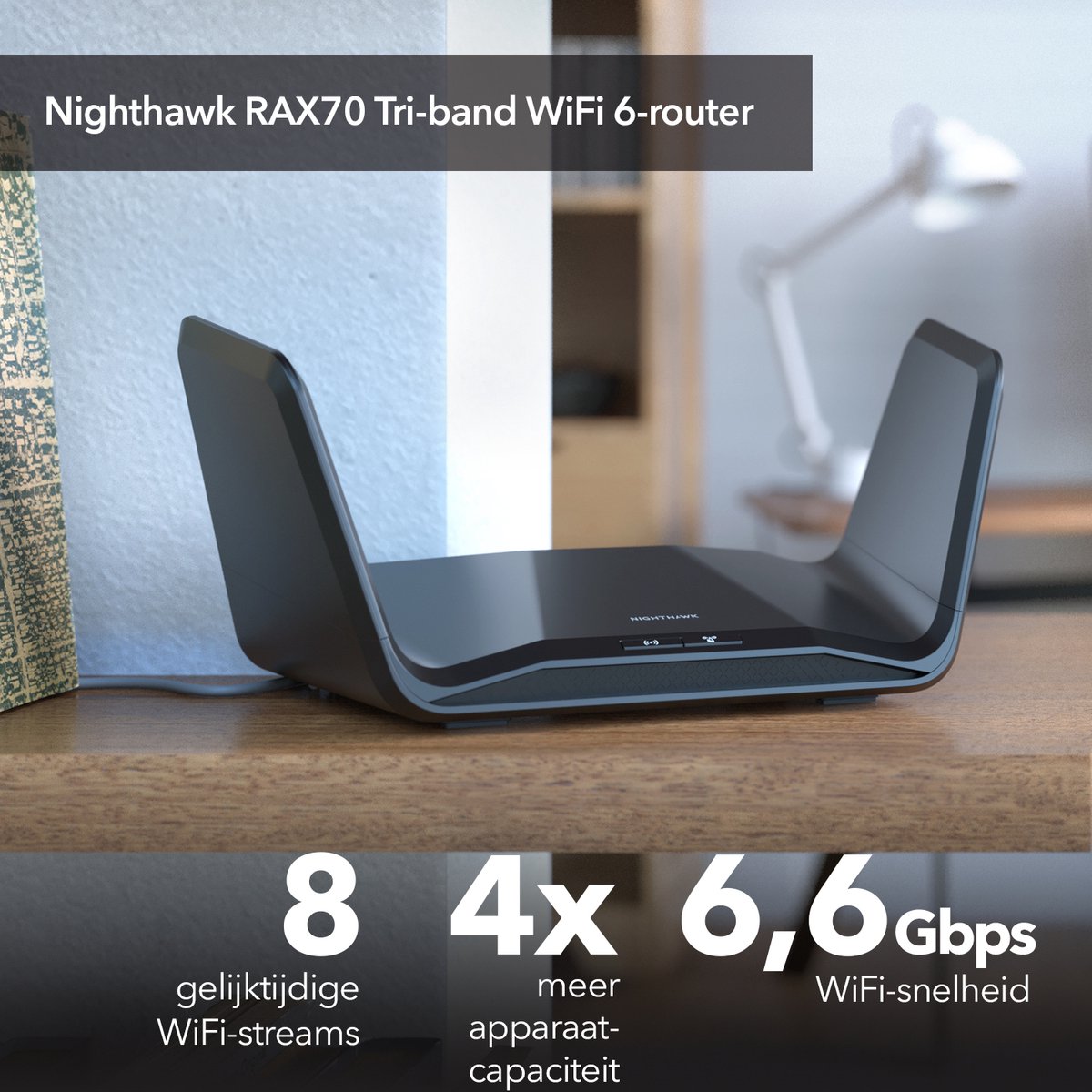 NETGEAR Nighthawk RAX70 - Router - WiFi Versterker - Tri-Band – foto 3