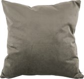 Lucy’s Living Luxe sierkussen MELISSA Taupe – D40 H4 cm - polyester - wonen - interieur – woonaccessoires - kussens