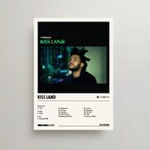 The Weeknd Poster - Kiss Land Album Cover Poster - The Weeknd LP - A3 - The Weeknd Merch - Muziek