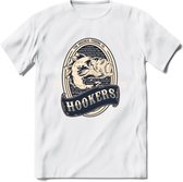 Vissen T-Shirt | Grappig Verjaardag Vis Hobby Cadeau Shirt | Dames - Heren - Unisex | Tshirt Hengelsport Kleding Kado - Wit - S