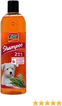 1x Riga - Shampoo 2 in 1 voor honden - zonder parabenen