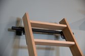 Houten steektrap |  eiken onbehandeld - 9 treden (171 cm)