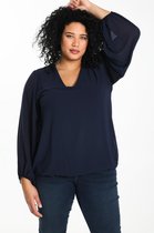 Paprika Dames Hemd in effen voile - Blouse - Maat 46