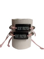 Couple bracelets 2 stuks | BEST FRIENDS | Mix kleur | relatie of vriendschap Kado | armbandenset