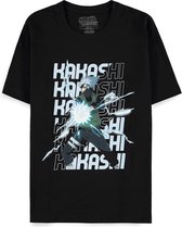 Naruto Shippuden Heren Tshirt -M- Kakashi Zwart