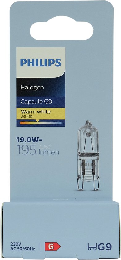 halogeenlamp G9 19W 195Lm capsule