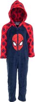 Spiderman onesie - coral fleece - Spider-Man huispak pyjama - maat 110