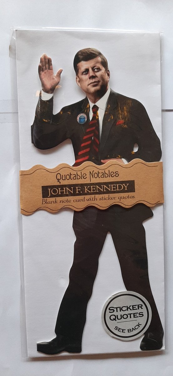 the unemployed philosophers guild john f. kennedy quotable notes bedankt wenskaart - verjaardagskaart- ansichtkaart – felicitatiekaart met Envelop