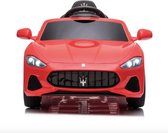 Elektrische Kinderauto Maserati Rood 12V Met Afstandsbediening en EVA banden en leren zitje