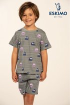 Eskimo pyjama jongens - grijs - Percy - maat 116