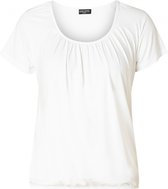 BASE LEVEL CURVY Yoni Jersey Shirt - White - maat 5(58/60)