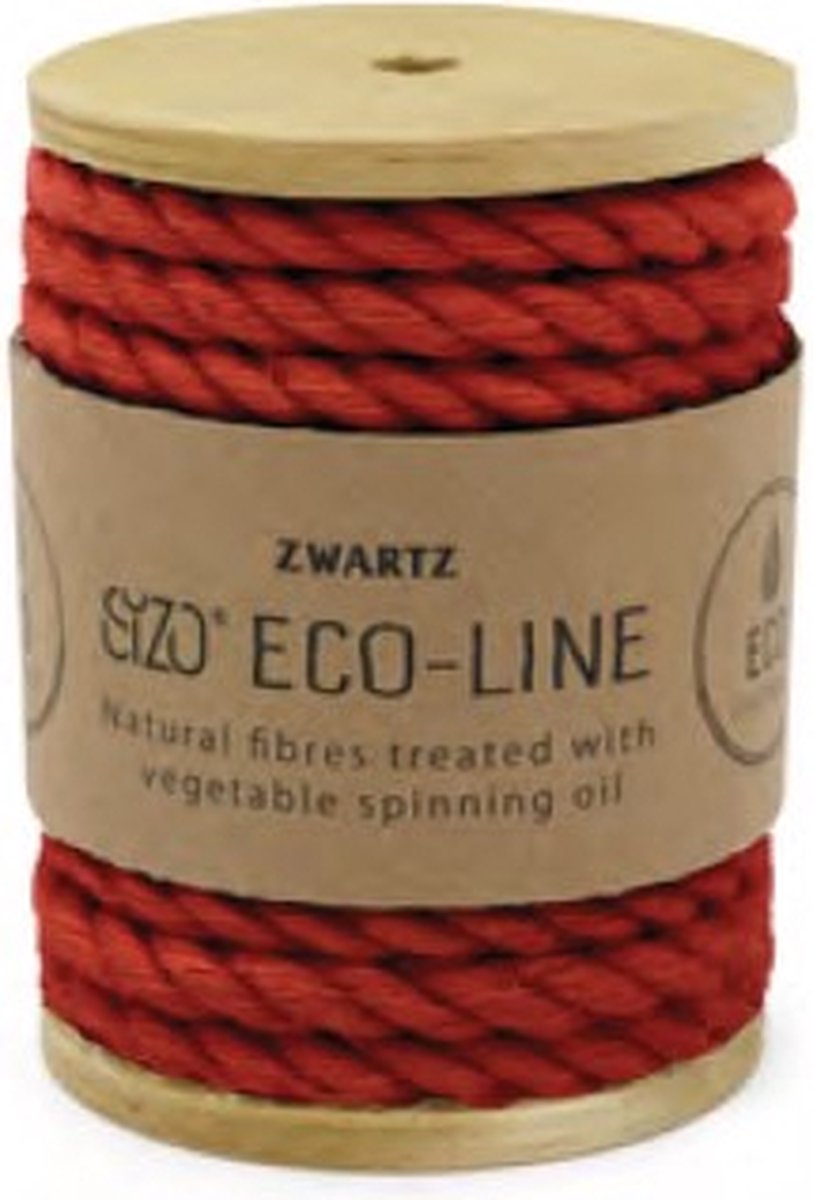 Jute Touw Koord 7mm Rood