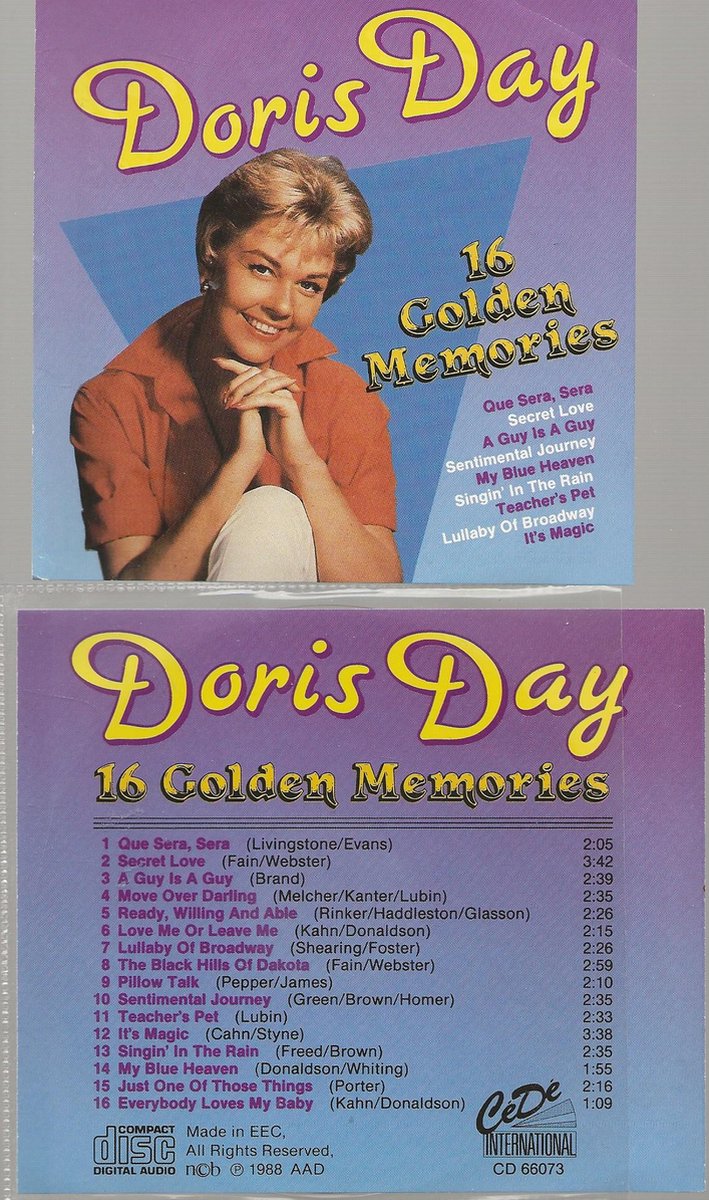 DORIS DAY 16 GOLDEN MEMORIES
