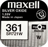 MAXELL 361 - SR721W - Zilveroxide Knoopcel - horlogebatterij - 2 (twee) stuks