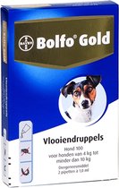 Bolfo Gold 100 Anti Vlooienmiddel Hond - 4 Tot 10 kg - 2 Pipetten