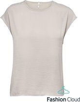 Only ONLAVA SS TOP - Pumice Stone Beige