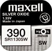 MAXELL - 390 / SR1130SW - Pile Knoopcel à l'oxyde d'argent - Pile pour montre - 2 (deux) pièces