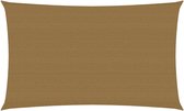 vidaXL Zonnezeil 160 g/m² 2x4,5 m HDPE taupe