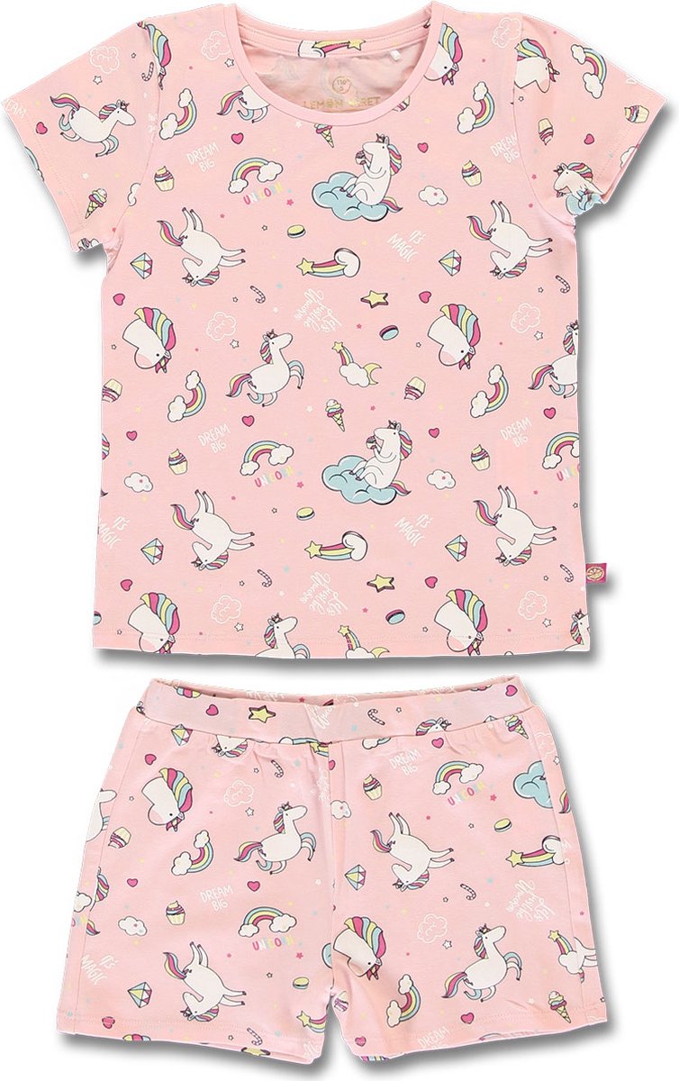 Lemon Beret pyjama meisjes - roze - 150294 - maat 116