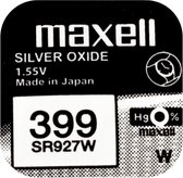 MAXELL - 399 - SR927SW - pile bouton oxyde d'argent pour montre 2 (deux) pcs