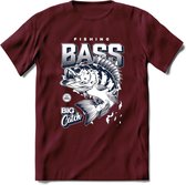 Vissen T-Shirt | Grappig Verjaardag Vis Hobby Cadeau Shirt | Dames - Heren - Unisex | Tshirt Hengelsport Kleding Kado - Burgundy - XL