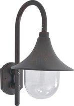 vidaXL Tuin wandlamp E27 42 cm aluminium brons