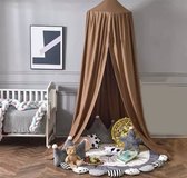IL BAMBINI - Grote Baby Klamboe voor Babykamer - Babybedje - Bruin - Polyester
